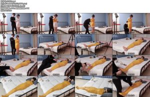 [心悦束艺] 新的妹子，大一美腿少女楠楠的初次体验，胶带全包玩足-丝依依