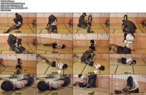 [一绳所爱] 梦瑶剧情梦瑶遭入室绑架19岁的甜美女孩梦瑶在家玩手机被坏人入室捂嘴后反绑毛巾堵嘴求救无果被大号口球堵嘴口球拉得太紧-丝依依