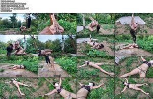 [一绳所爱] 雯雯雨后野外绳虐-丝依依