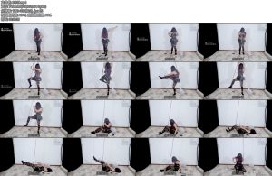 [莉雅原创] 小恶魔的自缚自缚单腿吊棒子电击封嘴头套-丝依依