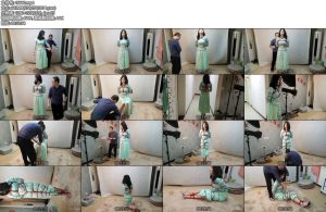 [束缘阁] 林秋初试镜 丰满异常专业模特 古装套裙捆绑-丝依依