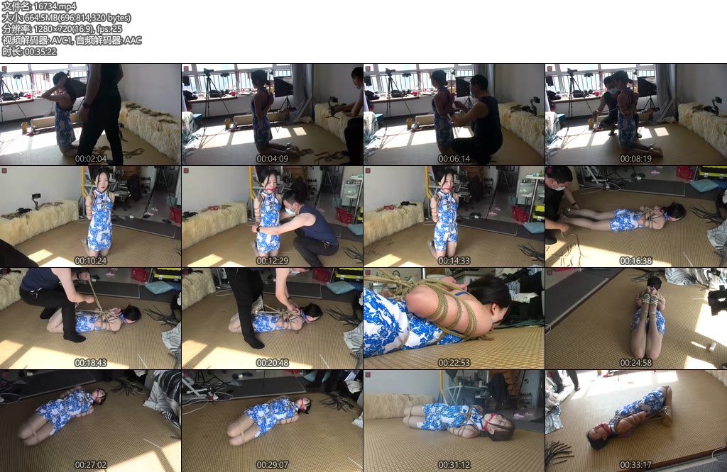 [绳之韵] 假期工小软试镜（第一集）后观音、口球、股绳、驷马测试-丝依依