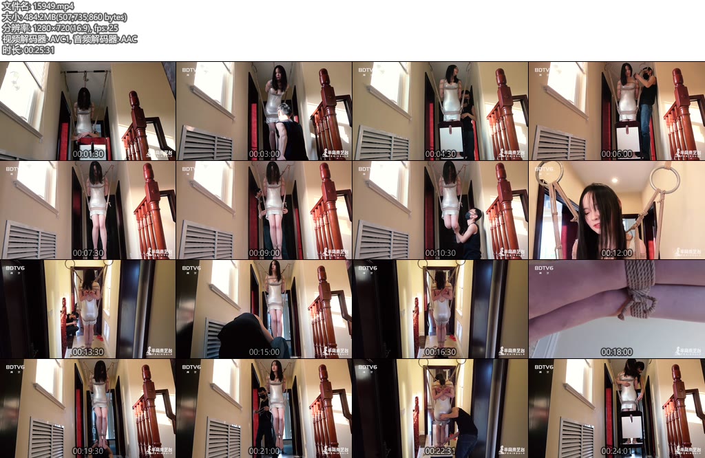 [半岛束艺] 直立式吊缚和前所未有的视角-丝依依