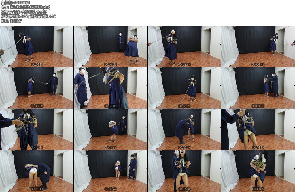 [亚洲绳艺] そんなに引っ張らないで女子校生飼育引き回し-丝依依