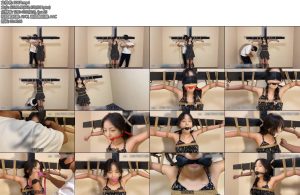 [山鬼原创] 动动被绑在十字架上体验11种口球堵嘴有大有小-丝依依