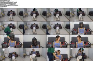 [美束映画] 绑架小丁 紧身背心白棉袜运动鞋 麻绳勒嘴，套头挣扎-丝依依