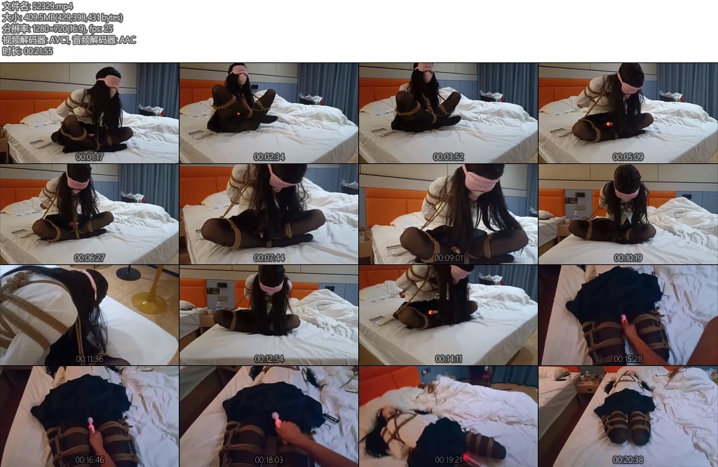 [浅墨原创] jk黑丝小M海老缚鸭子坐-丝依依