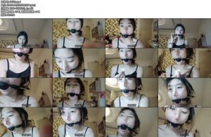 [惜缘原创] 新模特香菜睡觉鼻夹X_X口球口水玩弄-丝依依