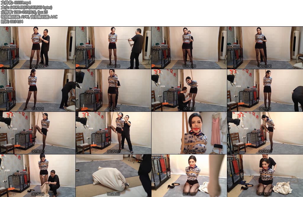 [随心原创] 江奈吊绑中陷入沉沦的空姐装入麻袋越来越喜欢被捆绑了-丝依依