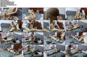 [出租屋原创] 出租屋游戏 小董的心心念念真空乳贴多层肉丝袜全包强制多重拘束带长时间震动放置-丝依依