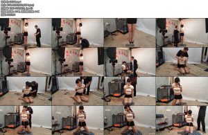 [随心原创] 苏樱犯错的女秘极限吊手脚尖着地吊-丝依依