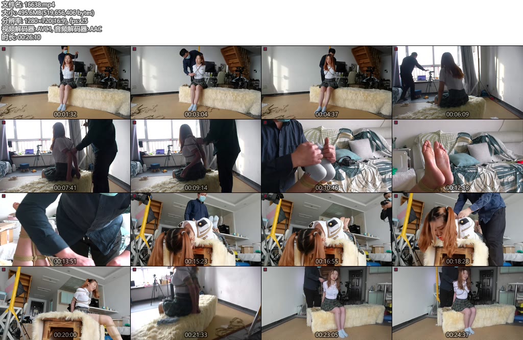 [亚洲绳艺] 大一小学妹悦悦试镜 双马尾JK直臂驷马有点出格的试镜-丝依依