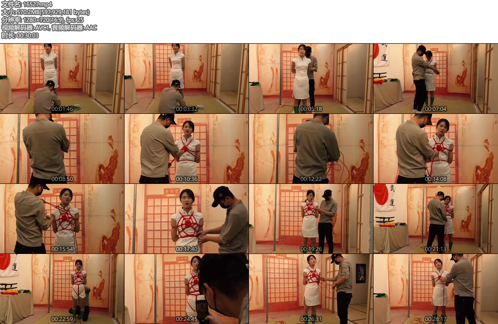 [胜景影视] 中国结花样捆绑-丝依依