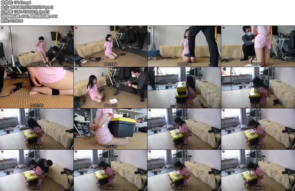 [绳之韵] 小软粉护士第二调（1-2合并）口球连体束缚带，鞭打、TK挑逗-丝依依