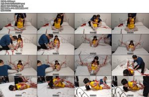 [随心原创] 雨溪被红绳缠绕的白丝外卖员-丝依依