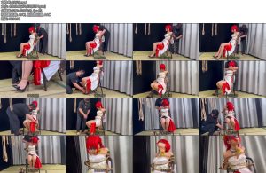 [象人原创] 小0姬子cos多胶带封嘴椅缚挣扎-丝依依