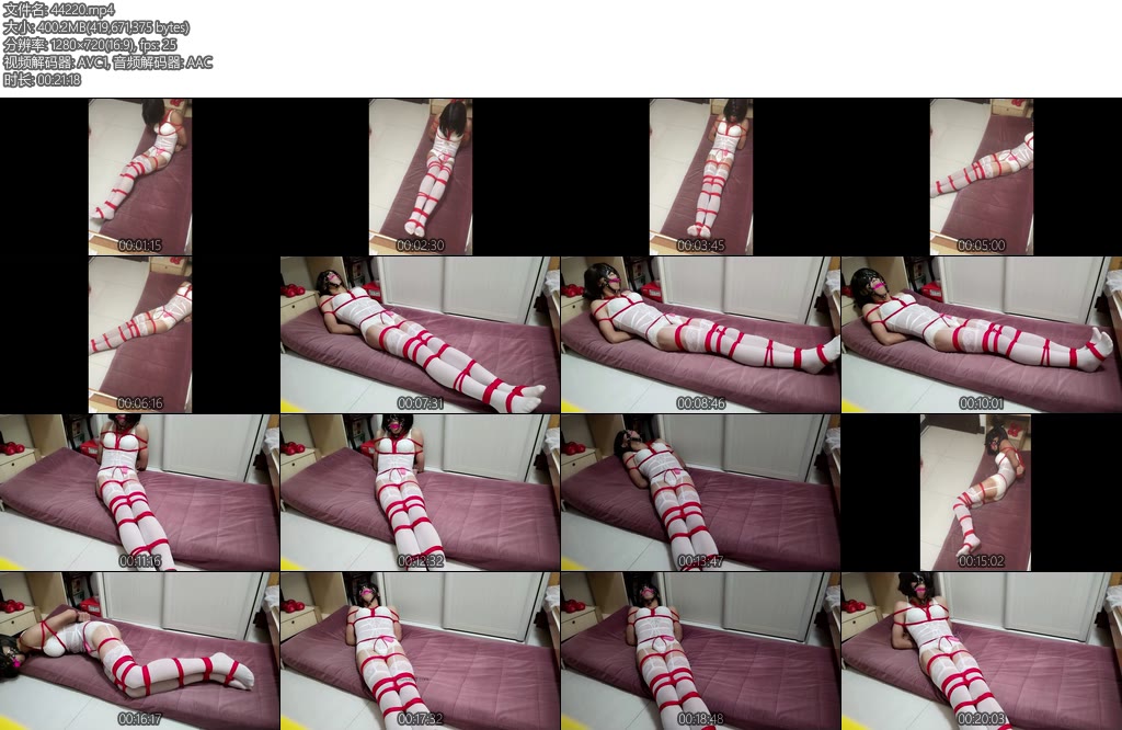 [亚洲绳艺] 伪娘紧缚榨汁-丝依依