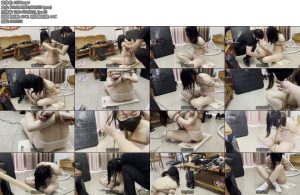 [缚予原创] 线下真实调教之海老缚电击刑严厉惩罚小可被海老紧缚起来后坐在搓衣板上胸上和屁股上各贴上电击片-丝依依