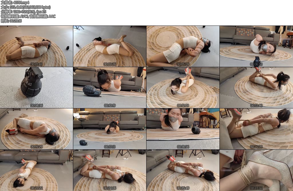 [一绳所爱] 危机时刻洛洛肉丝各种驷马捆绑挣扎-丝依依