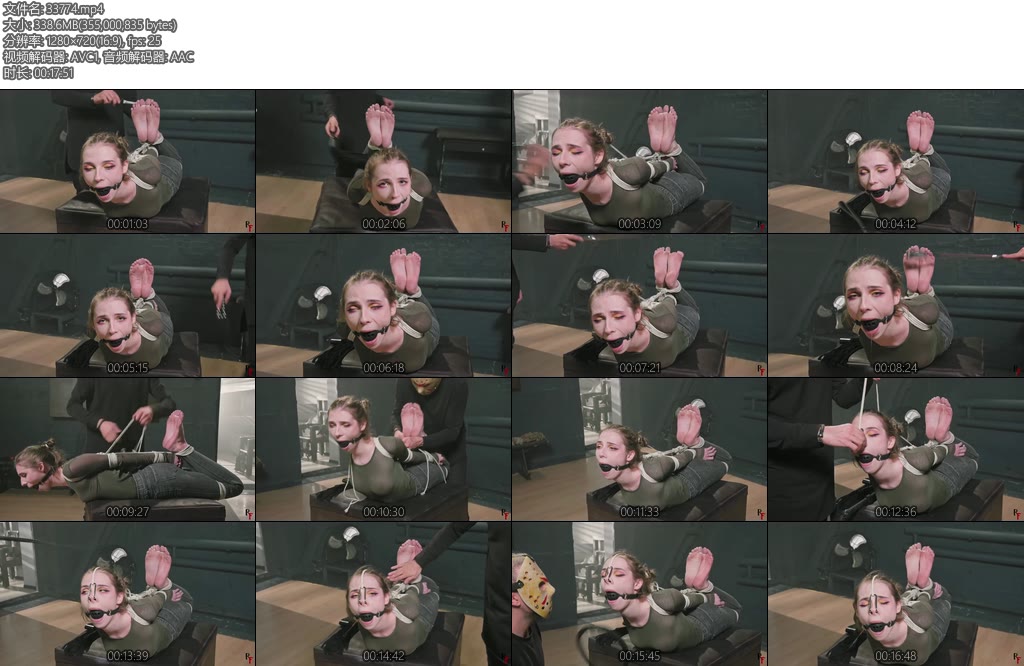 [欧美绳艺] Meloxy Tight hogtie and bastinado-丝依依