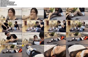[默示录] 缚艺录小灵黑丝与白色胶带的缠绕外加绷带缠绕-丝依依