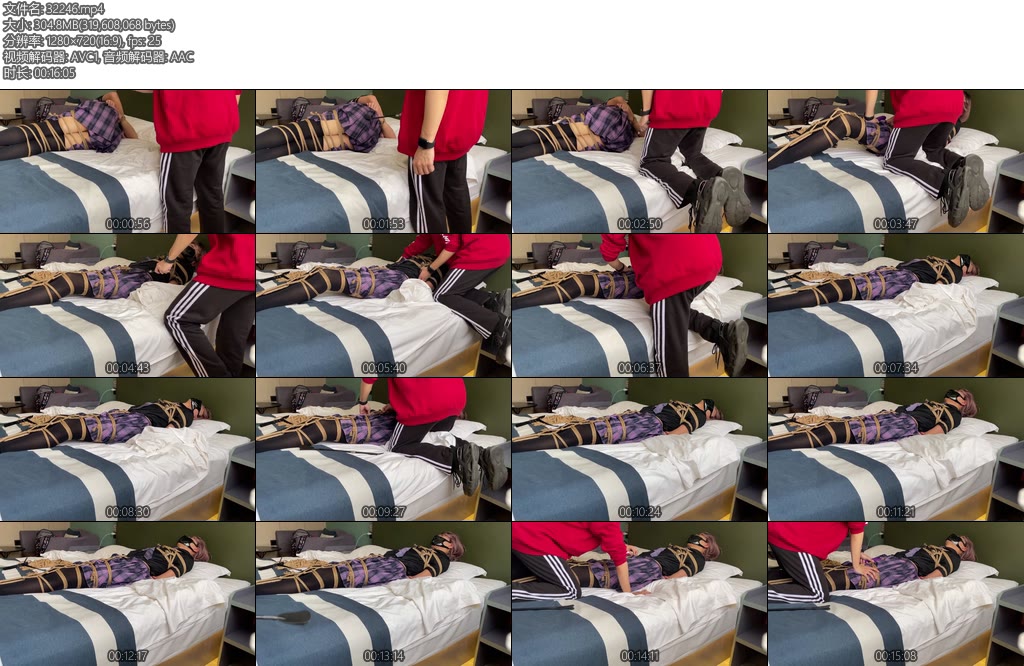[亚洲绳艺] 紧缚活动迟到10分钟的下场-丝依依