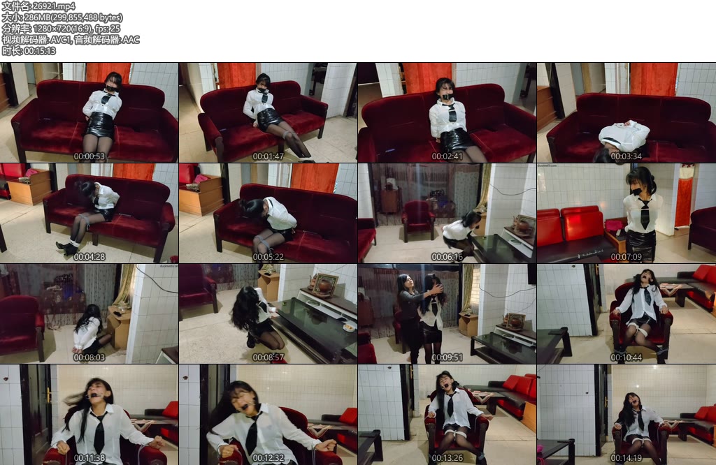 [亚洲绳艺] 纤细的黑丝乳胶裙透明的裙子性感的长腿被绑架和捆绑的性感OL秘书 这个秘书穿的衣服太性感-丝依依