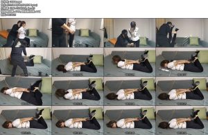 [JS原创] 凌熙 黑靴驷马捆绑 口球 棒刺激 SP-丝依依