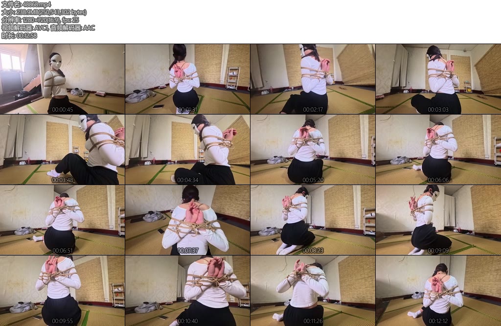 [渎竺原创] 练习川川简单的后手观音姿势练习-丝依依