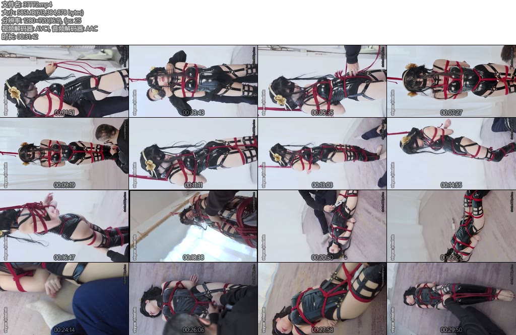 [惩戒学园] 惩戒约尔下集X_X窒细蒙眼跨绳蛇缚强高逃脱不能强制站立多重强高约尔遭遇强高地狱-丝依依