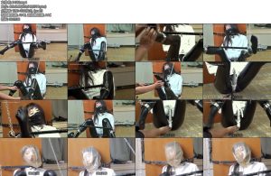 [FSS原创] July小姐姐的拘束服TKbp游戏乳胶衣紧身衣拘束服M字开脚TK强膏BPZX游戏窒吸多重膏潮呼吸头套-丝依依