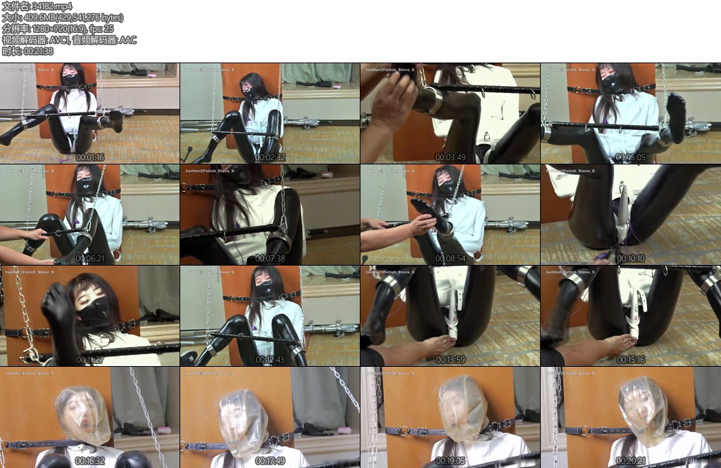 [FSS原创] July小姐姐的拘束服TKbp游戏乳胶衣紧身衣拘束服M字开脚TK强膏BPZX游戏窒吸多重膏潮呼吸头套-丝依依