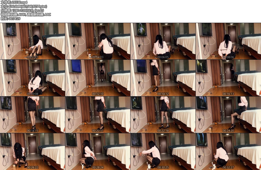 [亚洲绳艺] 薇薇黑丝短裙铁锁链自缚-丝依依