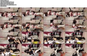 [亚洲绳艺] 黑白皮衣姐妹的玩耍-丝依依