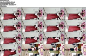 [坎喵原创] 绝望的自缚黑丝OL后手直臂全包头套定时倒吊自缚-丝依依