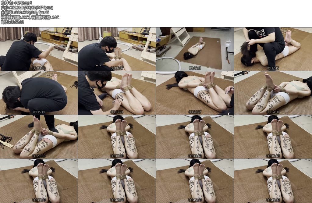 [缚予原创] 线下真实调教之新m初雪驷马紧缚放置涂鸦脏字调教驷马紧缚放置涂鸦脏字SP踩踏骑乘羞辱乖乖女初雪被驷马紧缚起来放置一小时-丝依依