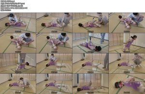 [涵涵原创] 分腿驷马跪立筋膜枪墙高-丝依依