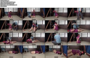 [试炼原创] 小欣紫裙跪缚sp直臂驷马挣扎悬吊人体腿垫-丝依依