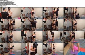 [意之窗] 汤圆白短衫痛苦的木马和指压板体验-丝依依