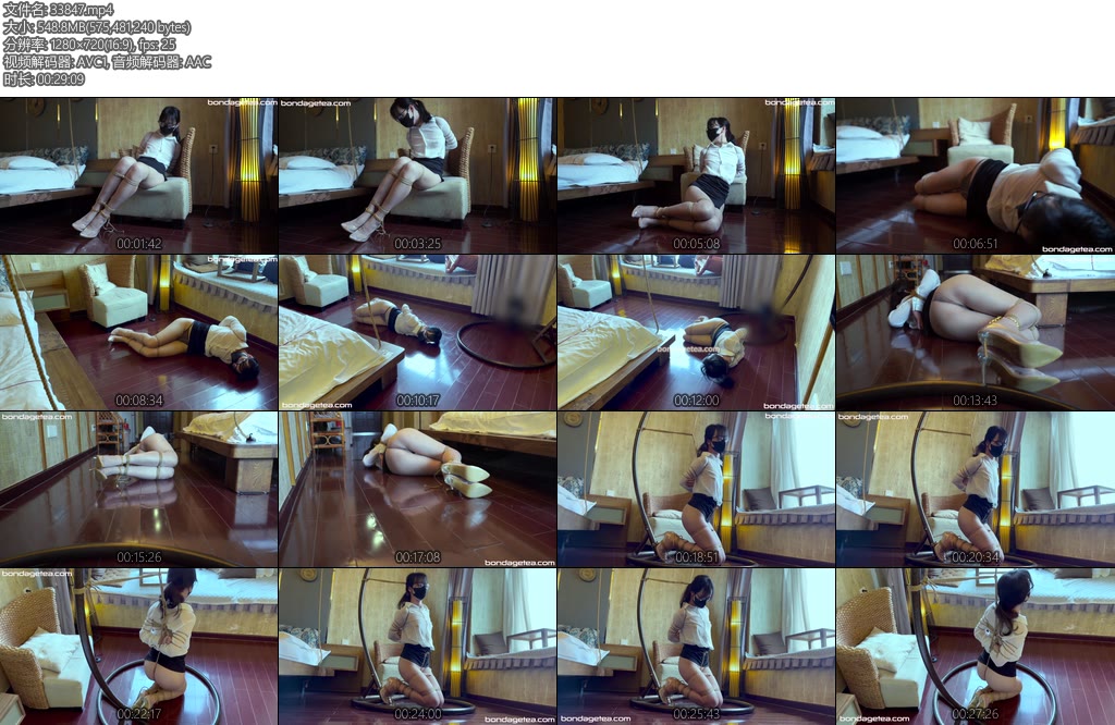 [绳精病] 遭遇小偷危机 白领OL刚进家门就被小偷偷袭捆绑拼命挣扎逃跑求救失败遭受更痛苦惩罚-丝依依