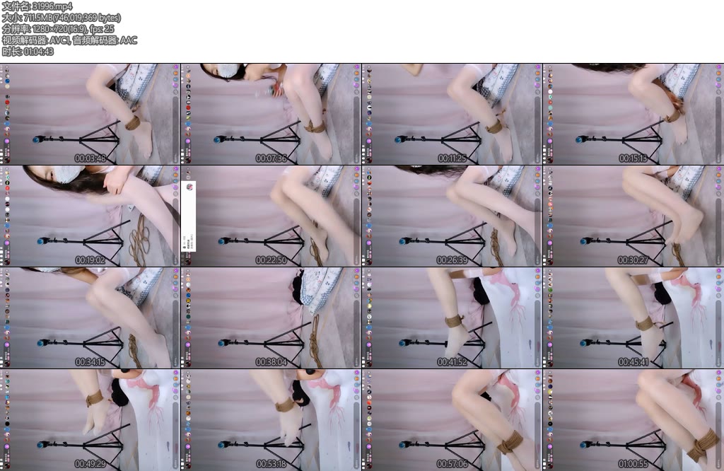 [暮色原创] 暮色娃娃 白丝美女自缚玩具-丝依依