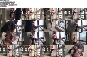 [尤美加奈] 废墟最终章双马尾白丝JK被羞耻调教窗边调教独自放置郊狼蒙眼堵嘴股绳TD棒棒强高项圈牵引-丝依依