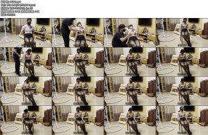 [缚予原创] 线下真实调教之阿然椅子扎带自缚弹胸挑逗职业装黑丝乳贴扎带自缚放置手指弹胸踩踏鞭打抽胸抽大腿阿然被解开衣服后惩罚弹胸抓起头发强制抬头-丝依依