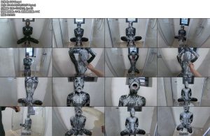 [鹿角与猫爪] 漫画复刻便所的觉悟金属镣铐拘束糊满全身的粘液自嗨自插深喉三种不同的头套深喉play一边用棒棒自wei一边被主人用假强制X入深喉-丝依依