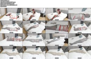 [红鲤鱼] 三层超紧身丝袜睡袋全包木乃伊新模特-丝依依