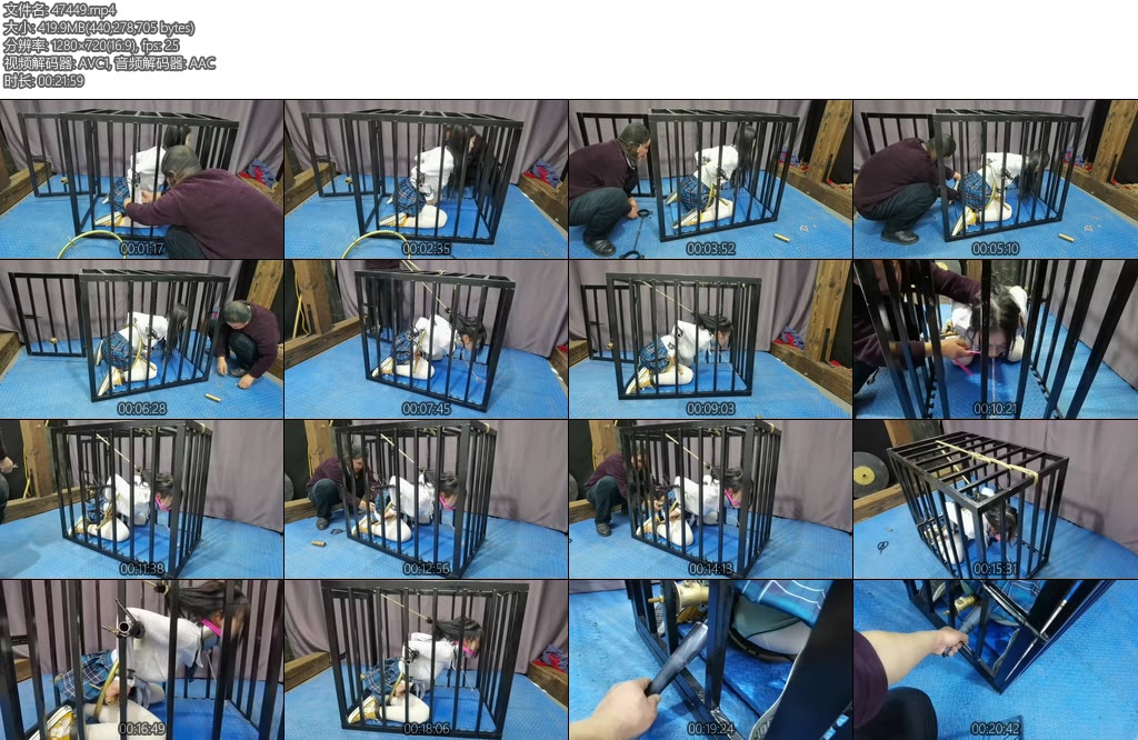 [飞天原创] 把月仙儿禁锢在特制的狗笼里,经过六道程续G栓在牢牢地紧固上去,最终经不住折磨骚水狂喷-丝依依