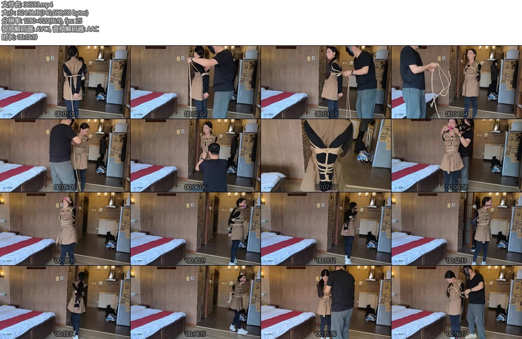 [JS原创] 宫怡直臂捆绑口球堵嘴-丝依依