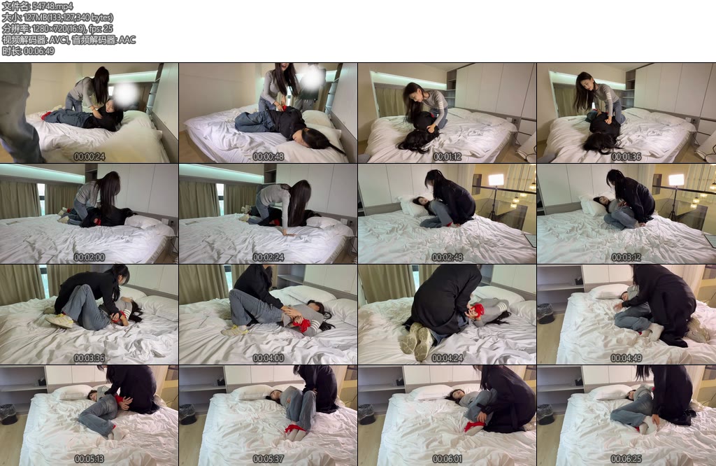 [依然原创] 闺蜜互相捆绑挠痒痒挑战-丝依依