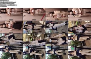 [栗栗子] 堕落的邻家妻子05户外调教户外餐厅强高户外餐厅失禁自缚快乐蛋白丝项圈手铐-丝依依