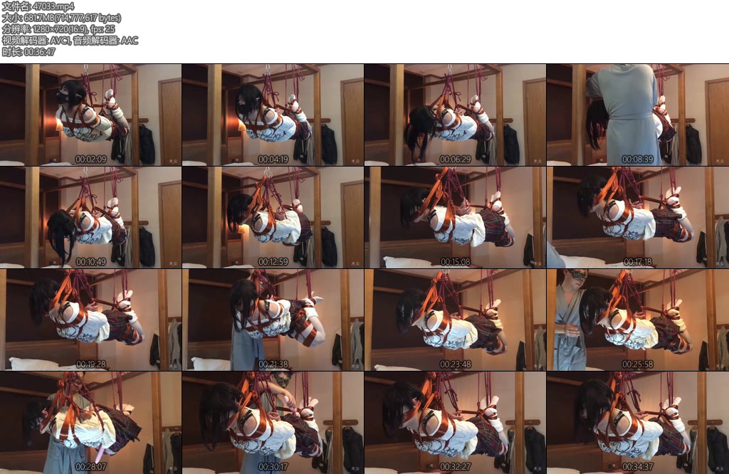 [亚洲绳艺] 男娘驷马吊缚丝袜堵嘴后勒嘴鞭打玩弄-丝依依